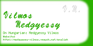 vilmos medgyessy business card